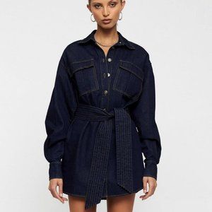 Lioness Eighties Denim Dress